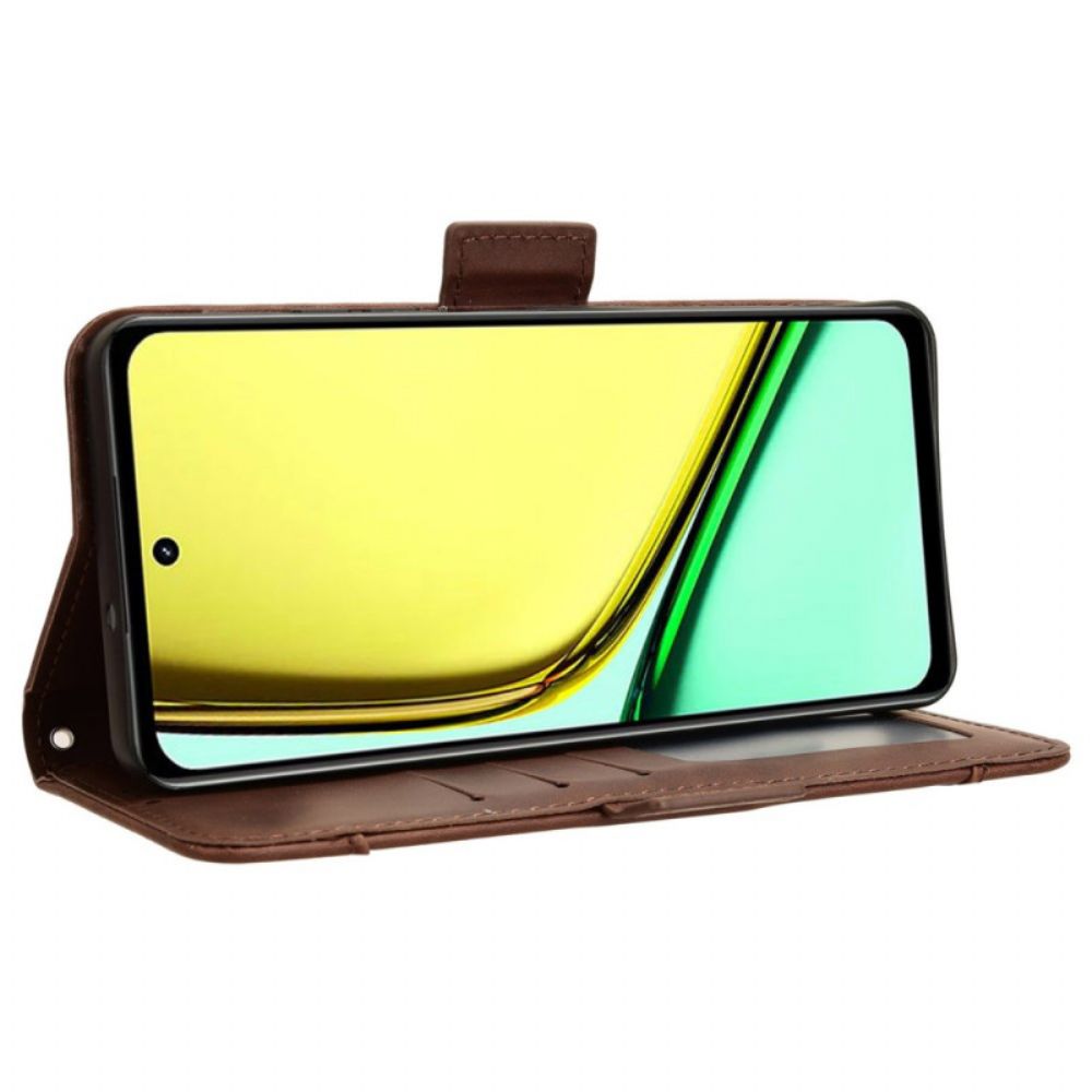 Leren Hoesje Voor Realme C67 Meerdere Kaartsleuven