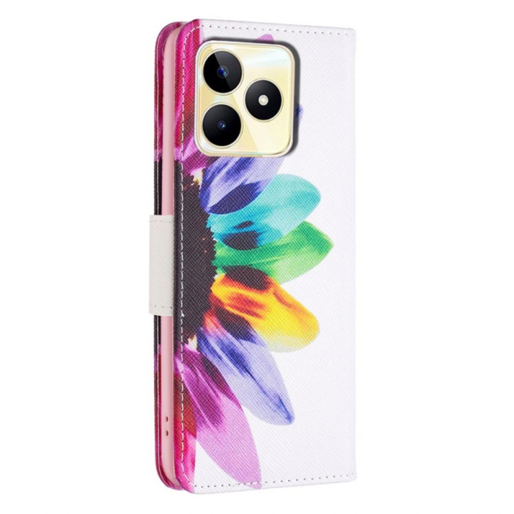 Bescherming Hoesje Realme C53 Aquarelbloem