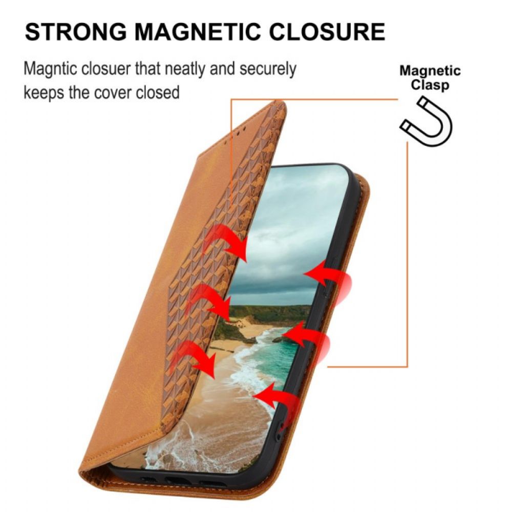 Folio-hoesje Realme C53 Bandje Met Diamantpatroon