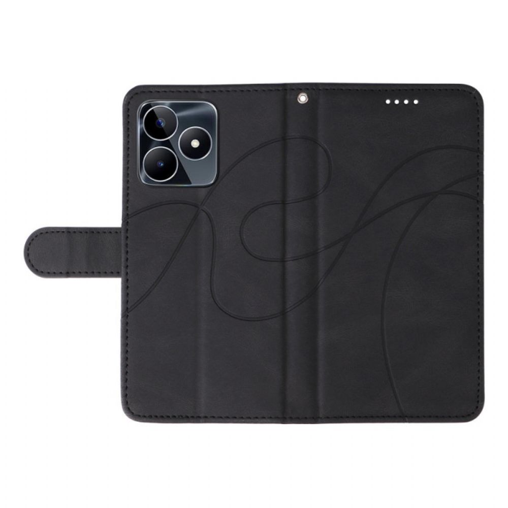Folio-hoesje Realme C53 Golvende Lijnen