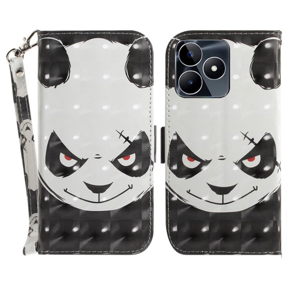 Folio-hoesje Realme C53 Telefoonhoesje Boze Panda