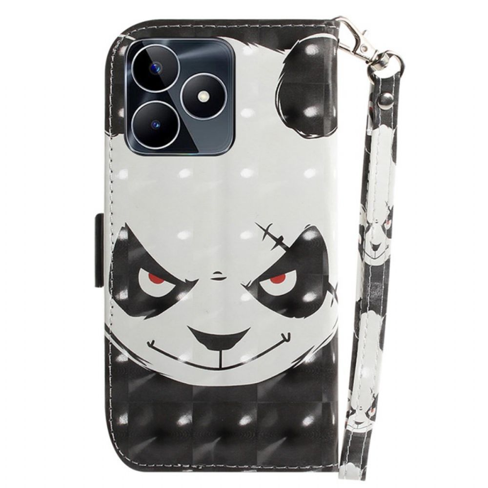 Folio-hoesje Realme C53 Telefoonhoesje Boze Panda