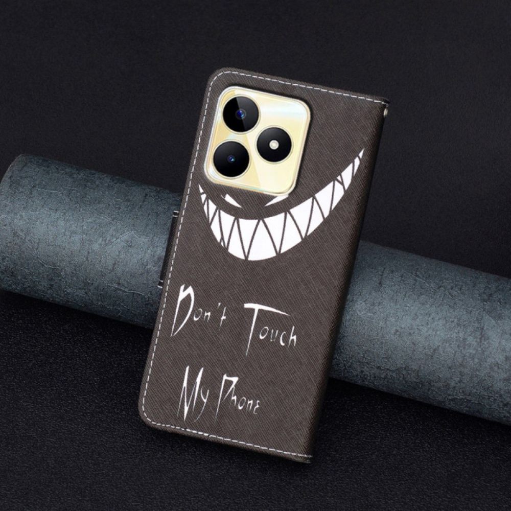 Leren Hoesje Realme C53 Evil Phone Bescherming Hoesje