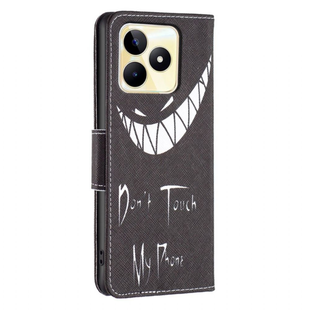 Leren Hoesje Realme C53 Evil Phone Bescherming Hoesje