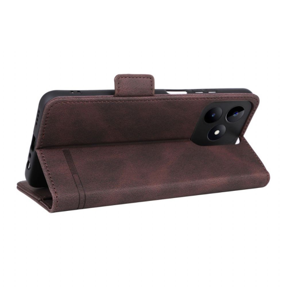 Leren Hoesje Realme C53 Retro Design Bescherming Hoesje