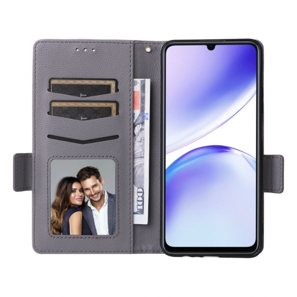 Leren Hoesje Realme C53 Ultradun Met Koord Bescherming Hoesje