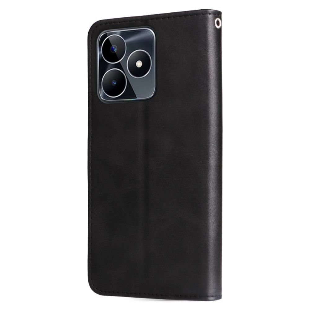 Leren Hoesje Voor Realme C53 Portemonnee Aan De Voorkant