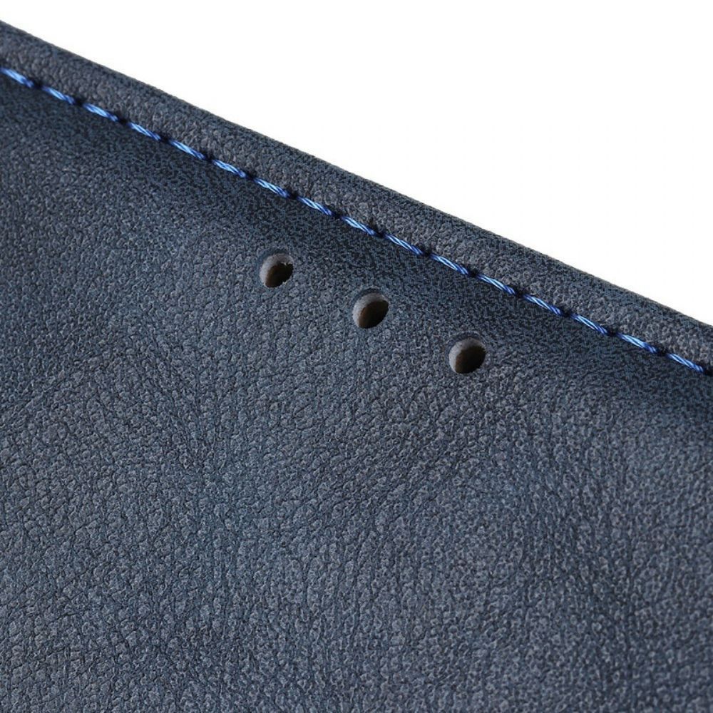 Folio-hoesje voor Xiaomi Redmi 9T Knoop Van Kunstleer