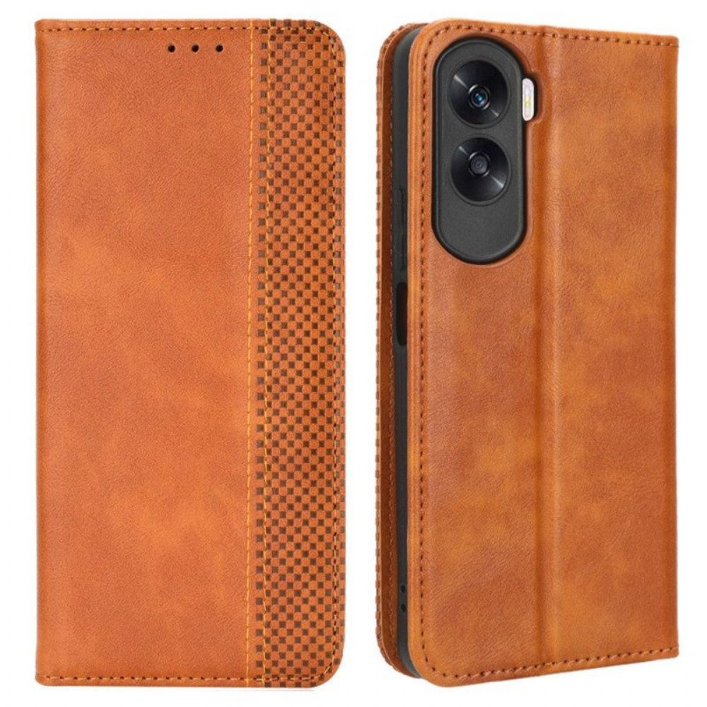 Bescherming Hoesje voor Honor 90 Lite Folio-hoesje Retro