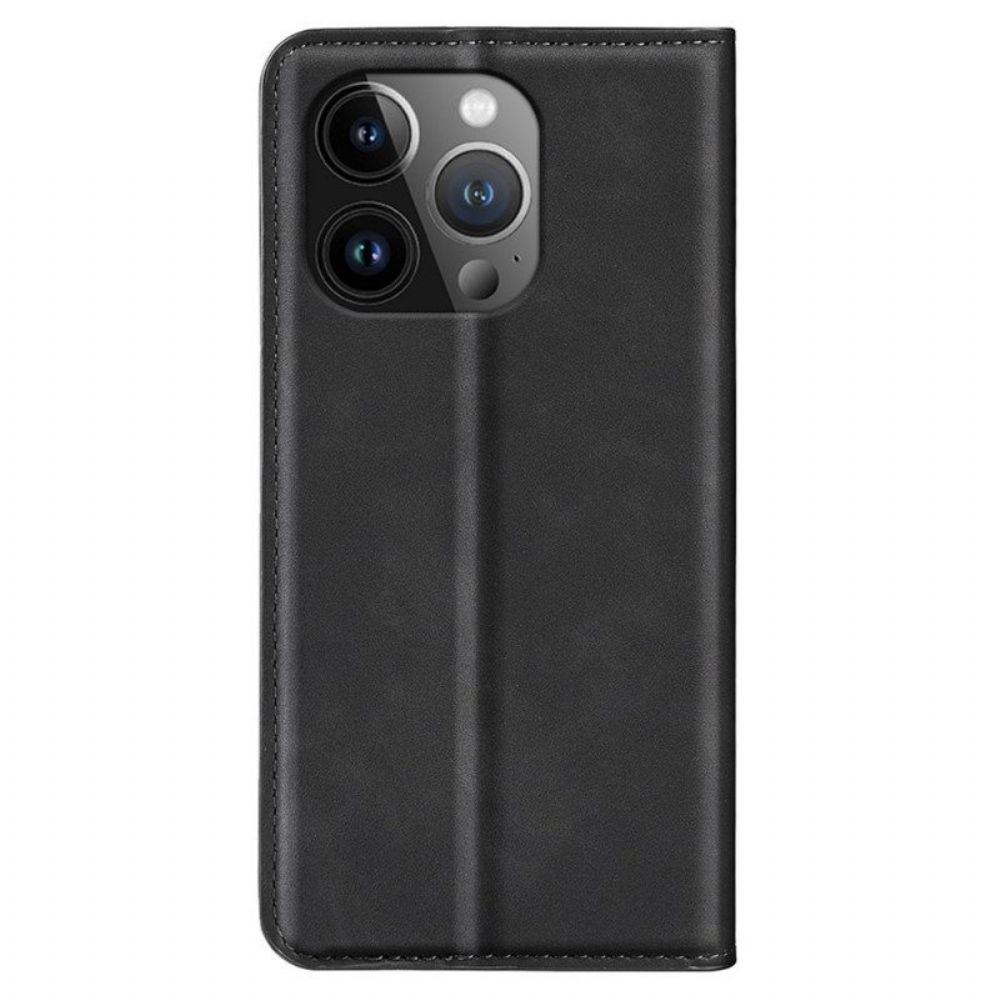 Bescherming Hoesje voor iPhone 15 Pro Folio-hoesje Klassiek