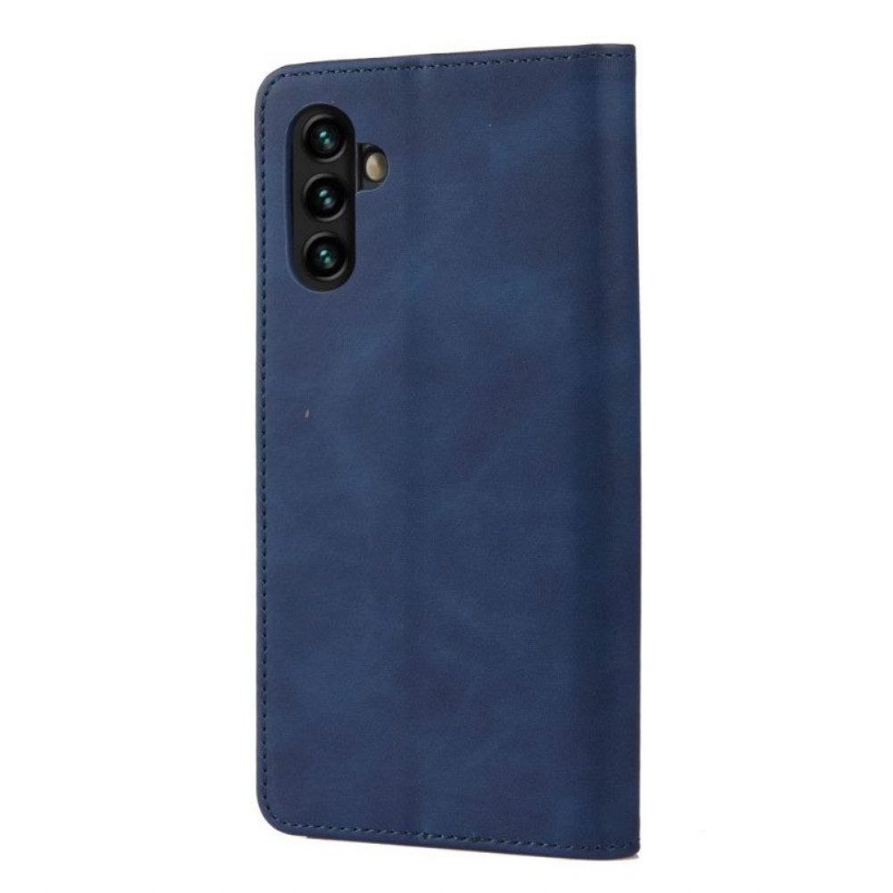 Bescherming Hoesje voor Samsung Galaxy A13 5G / A04s Folio-hoesje Leer Textuur