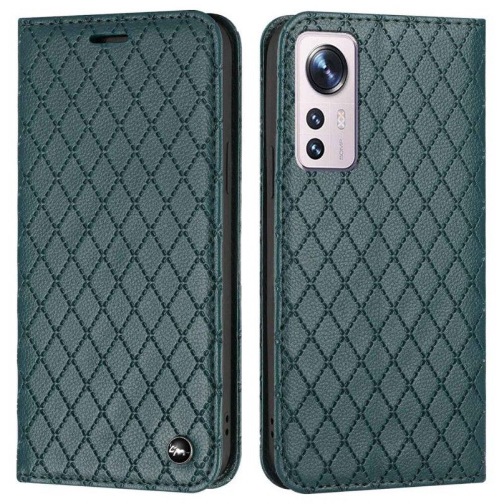 Bescherming Hoesje voor Xiaomi 12 Lite Folio-hoesje Rfid-diamanten