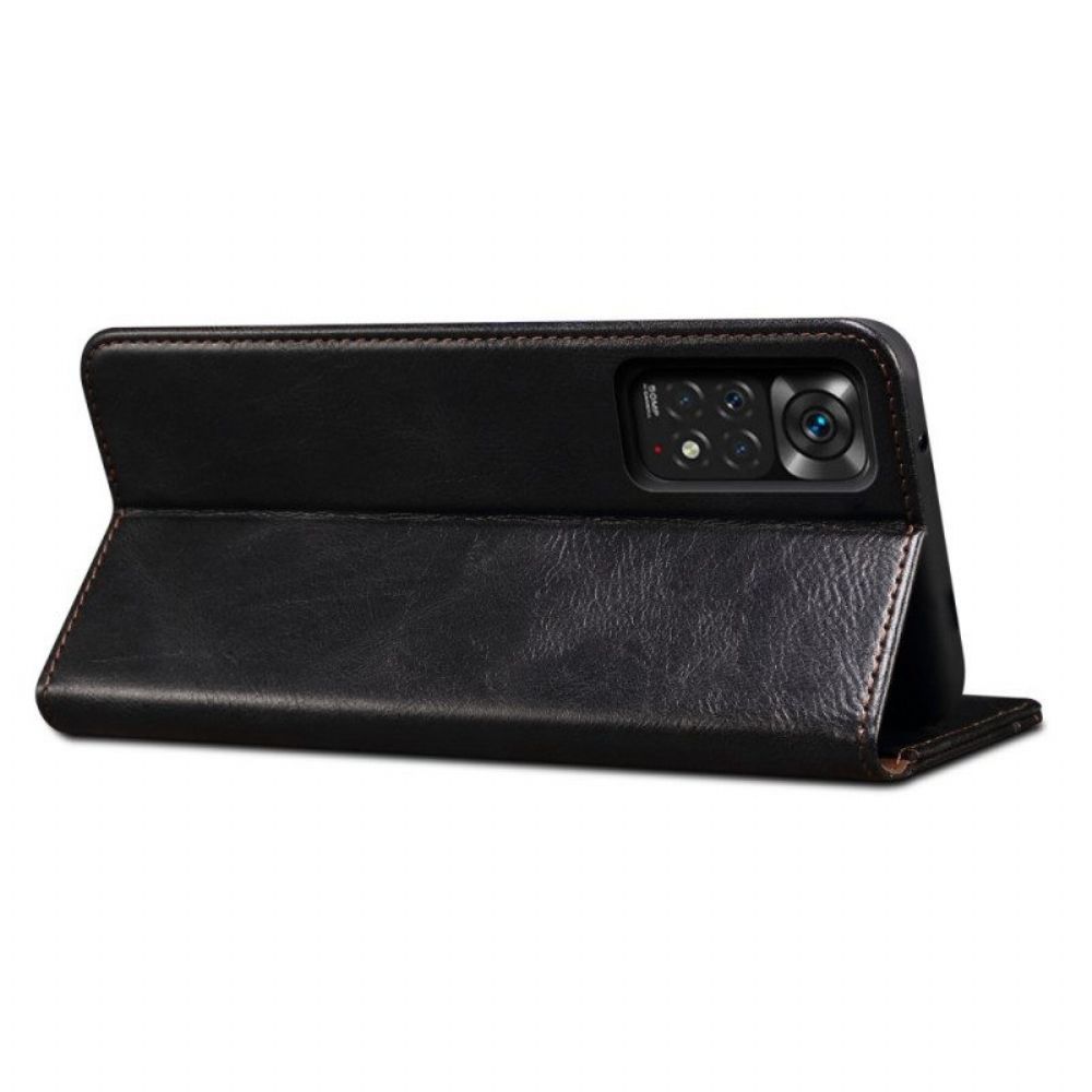 Bescherming Hoesje voor Xiaomi Redmi Note 11 Pro / 11 Pro 5G Folio-hoesje Gewaxt Kunstleer