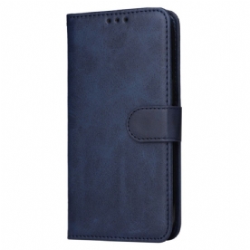 Bescherming Hoesje Oneplus 13r Effen Bandje Met Leerlook