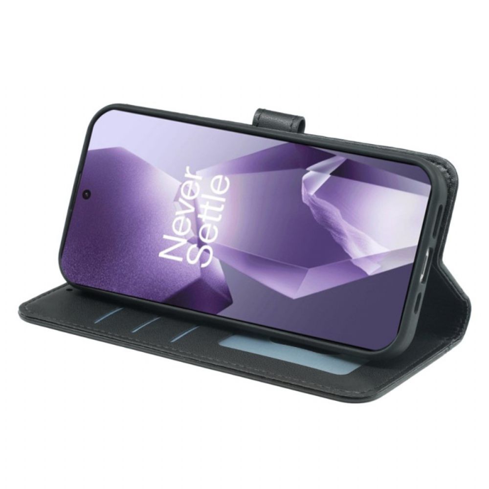 Bescherming Hoesje Oneplus 13r Portemonnee Met Bandje Met Dubbele Kaarthouder