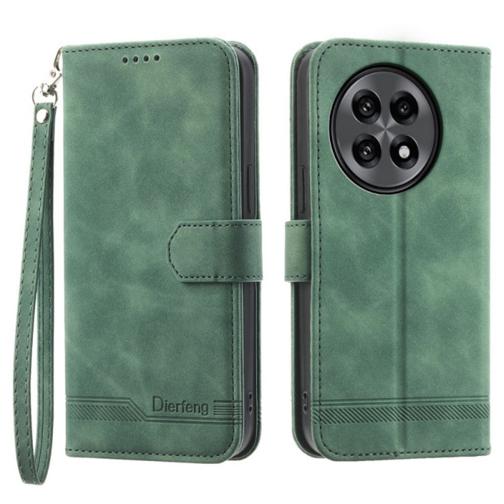 Flip Case Leren Oneplus 13r Dierfeng