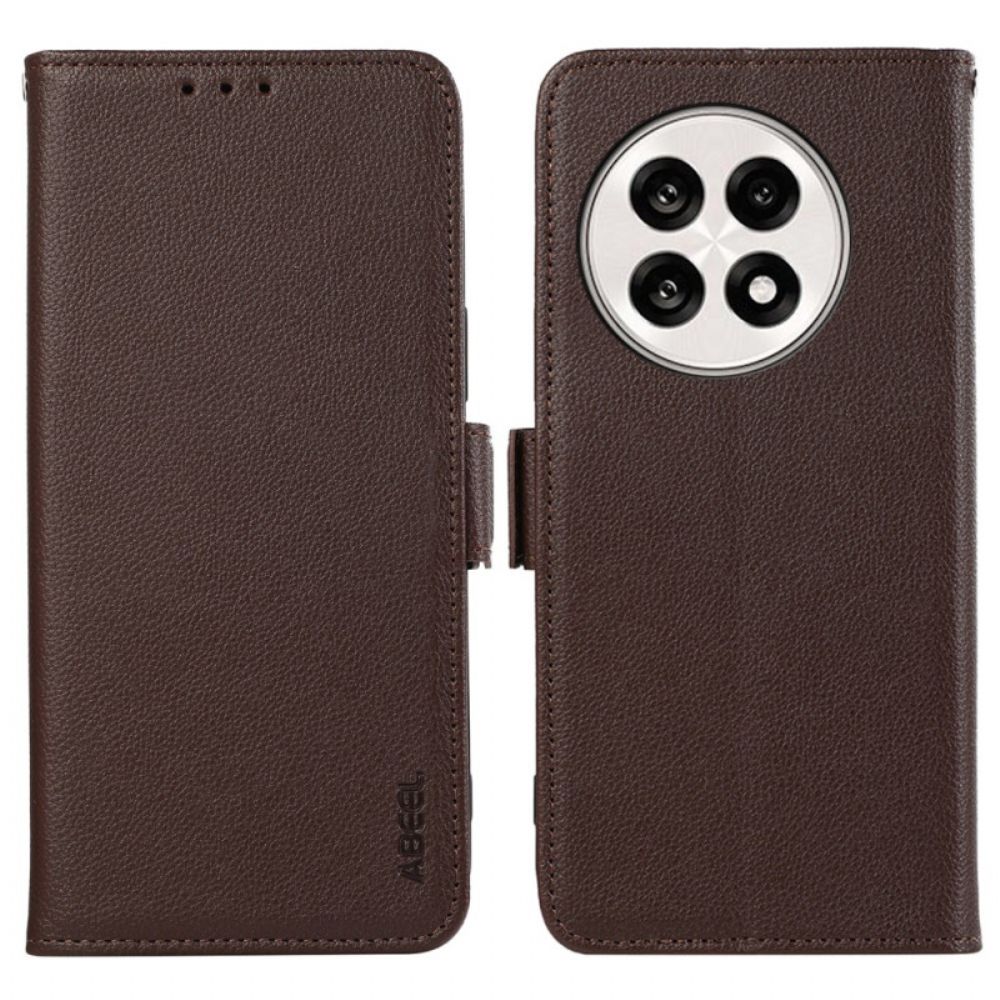Flip Case Leren Oneplus 13r Gebakken Effect Abeel