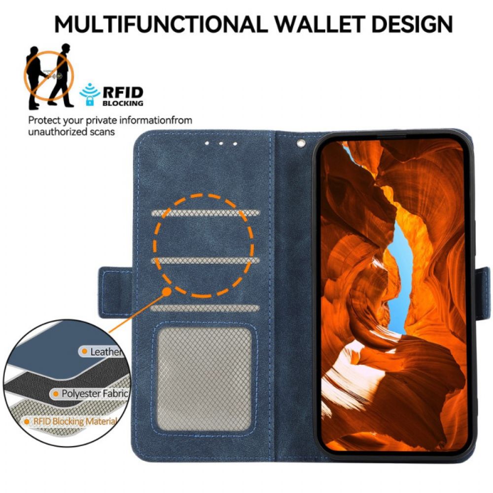 Folio-hoesje Oneplus 13r Abeel Suède-effect