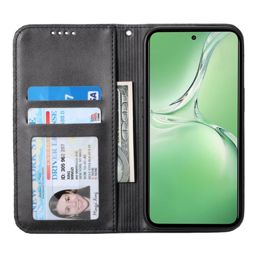 Folio-hoesje Oneplus 13r Bandje Met Ruitpatroon Bescherming Hoesje