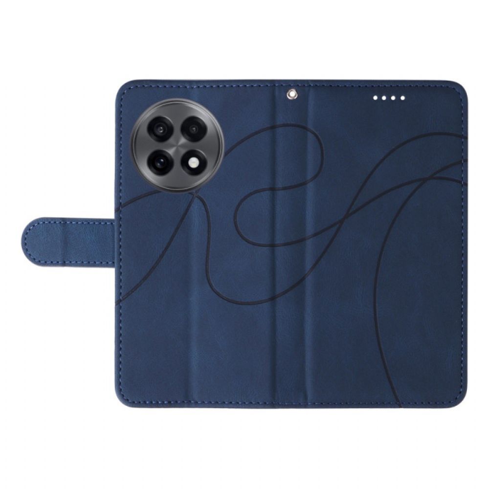 Folio-hoesje Oneplus 13r Golvende Lijnen