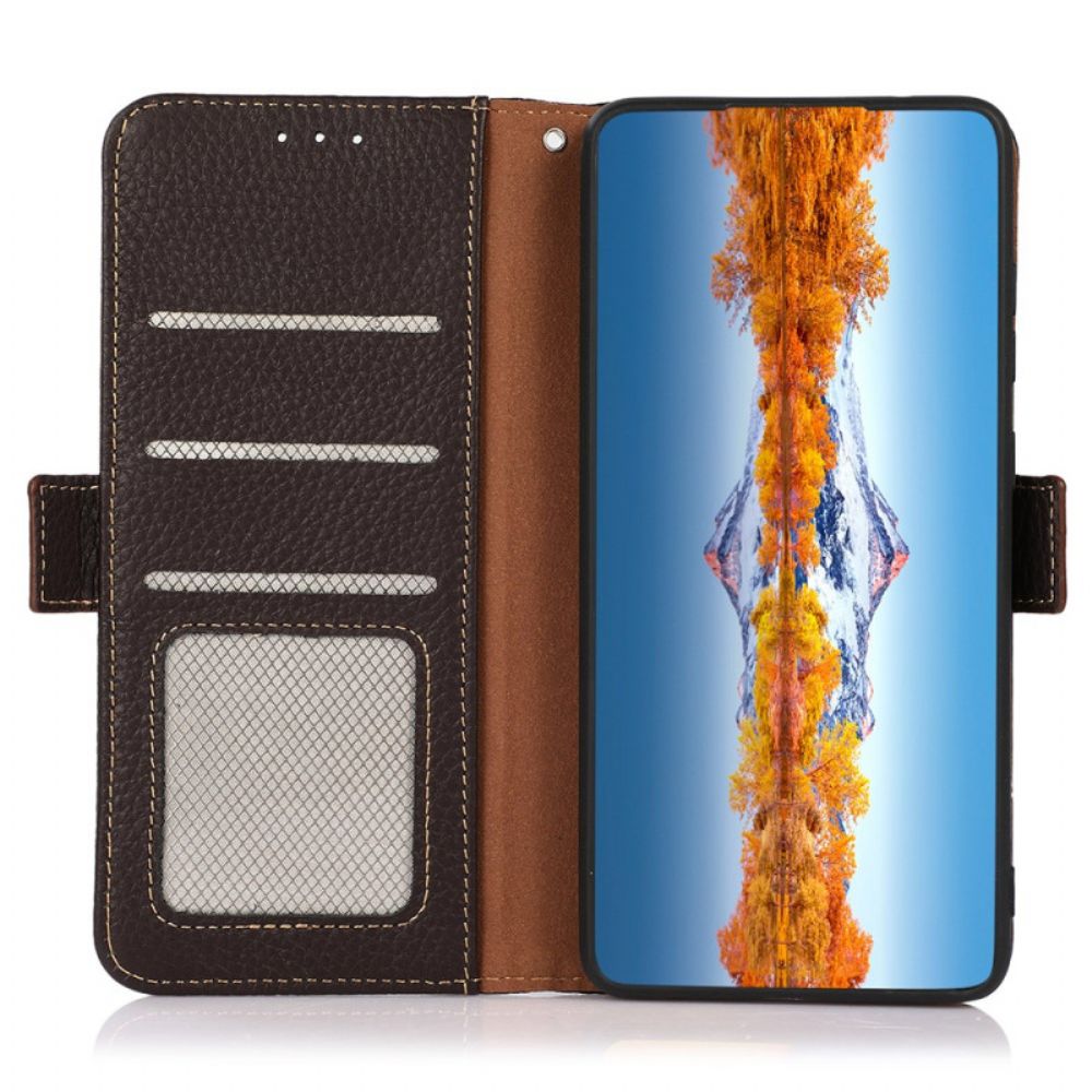 Folio-hoesje Oneplus 13r Khazneh Leer Rfid-bescherming