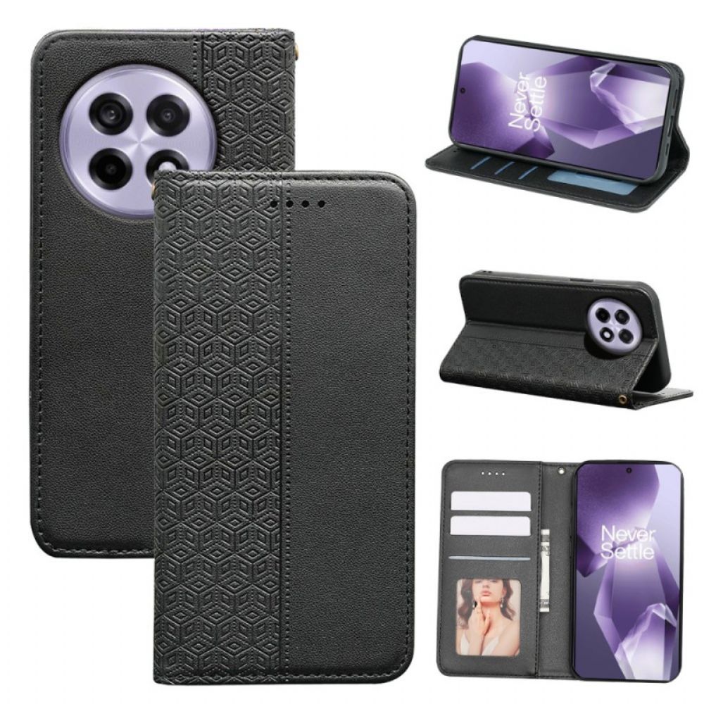 Folio-hoesje Oneplus 13r Portemonnee Met Bandje Met Ruitpatroon Bescherming Hoesje