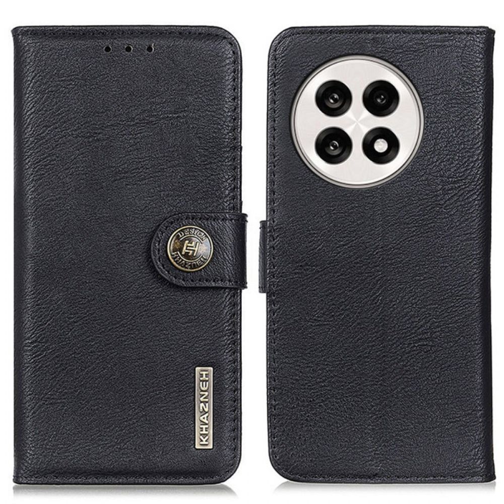 Folio-hoesje Oneplus 13r Telefoonhoesje Khazneh Leer-effect