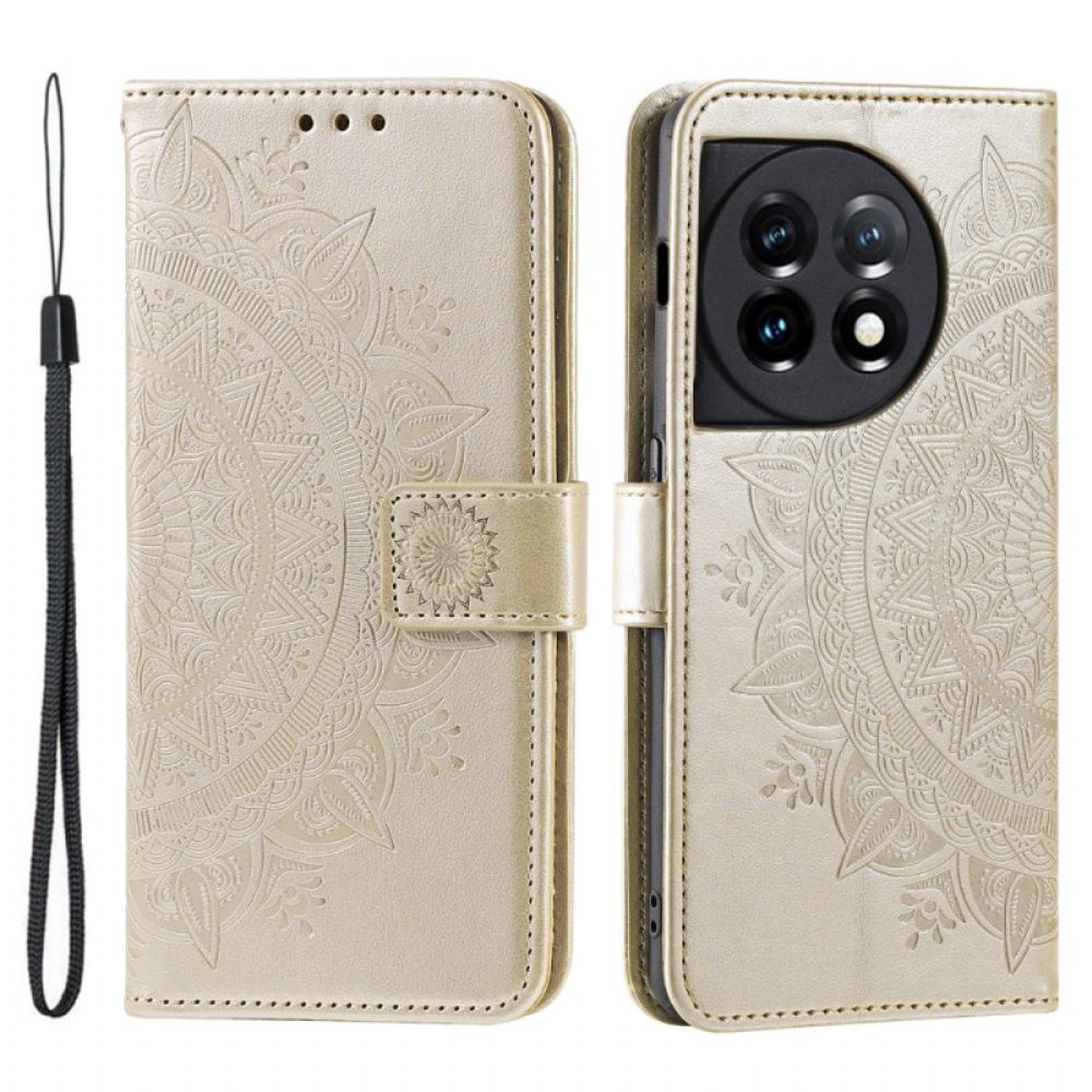 Folio-hoesje Oneplus 13r Telefoonhoesje Mandala Zon