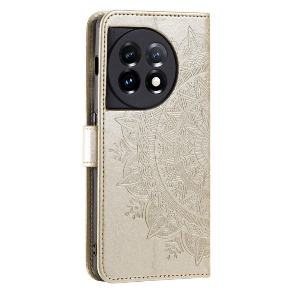 Folio-hoesje Oneplus 13r Telefoonhoesje Mandala Zon