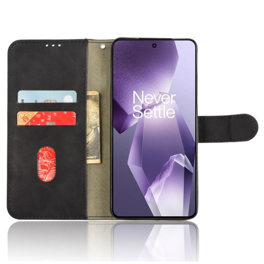Folio-hoesje Oneplus 13r Telefoonhoesje Suède-stijl