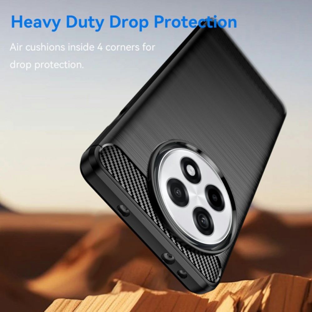 Hoesje Oneplus 13r Geborsteld Koolstofvezel Bescherming Hoesje