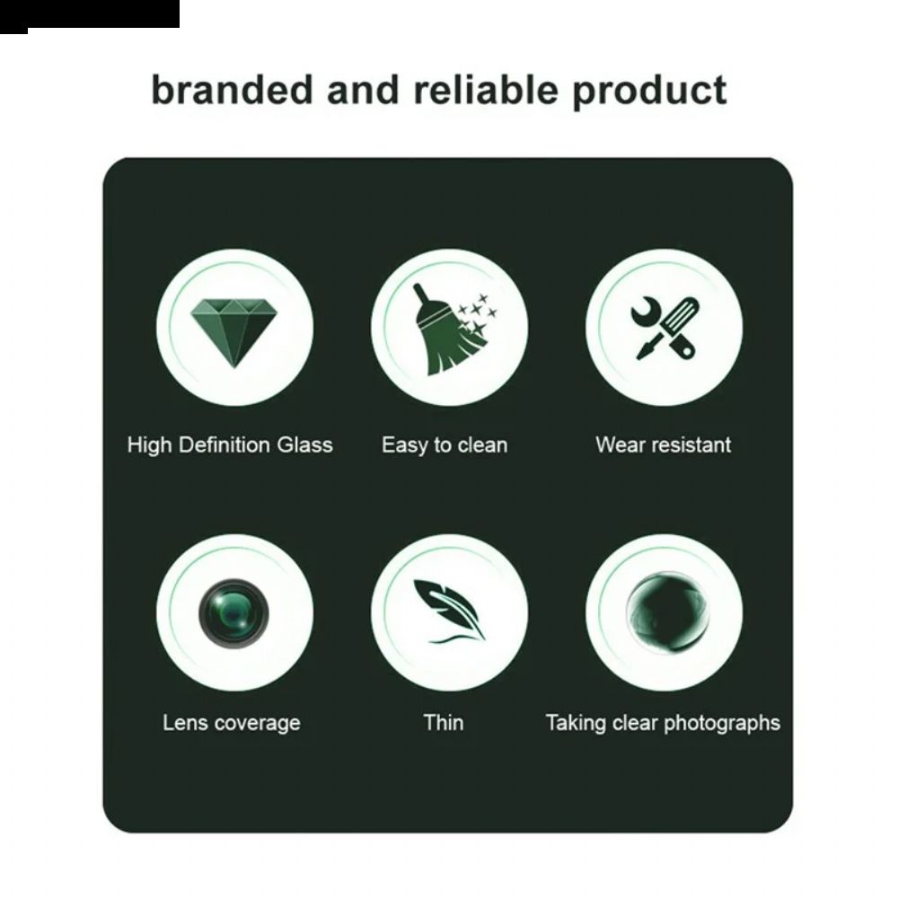 Lensbeschermer Van Gehard Glas Voor Oneplus 13r (zwarte Versie)