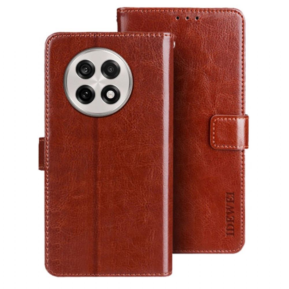 Leren Hoesje Oneplus 13r Idewei Bescherming Hoesje