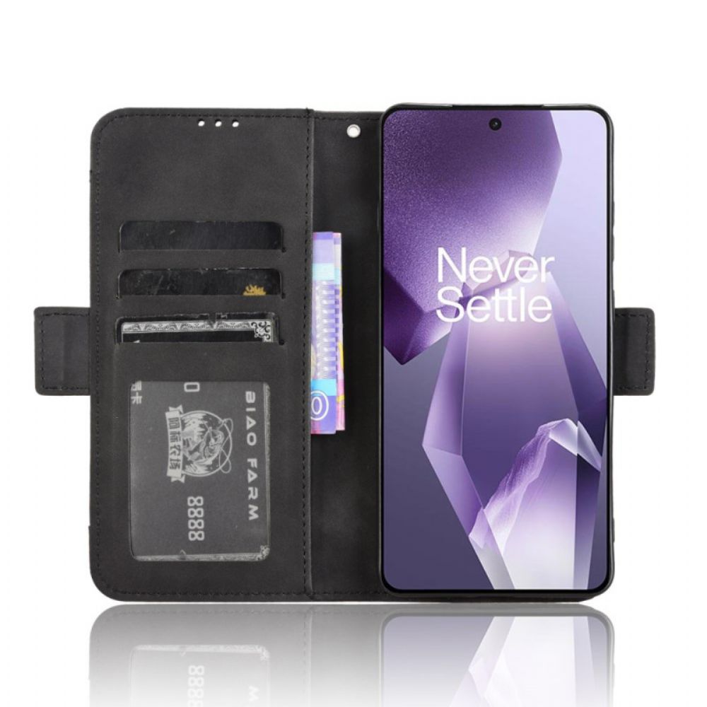 Leren Hoesje Oneplus 13r Meerdere Kaarten Bescherming Hoesje