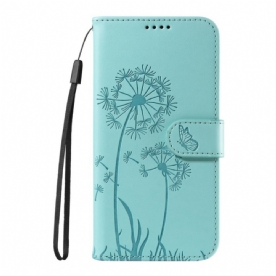 Leren Hoesje Oneplus 13r Paardenbloembandje
