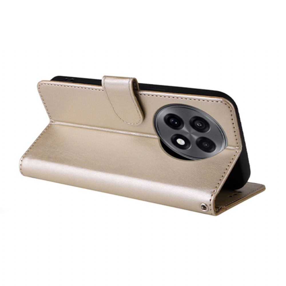 Leren Hoesje Voor Oneplus 13r Bloemenprint