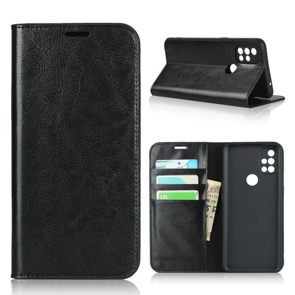 Bescherming Hoesje voor OnePlus Nord N10 Folio-hoesje Echt Leer