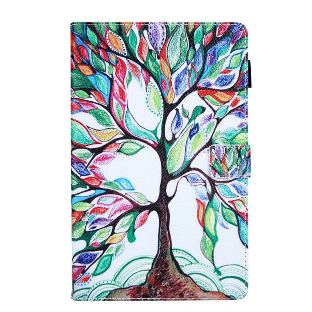 Leren Hoesje voor Samsung Galaxy Tab A 8" (2019) Veelkleurige Boom