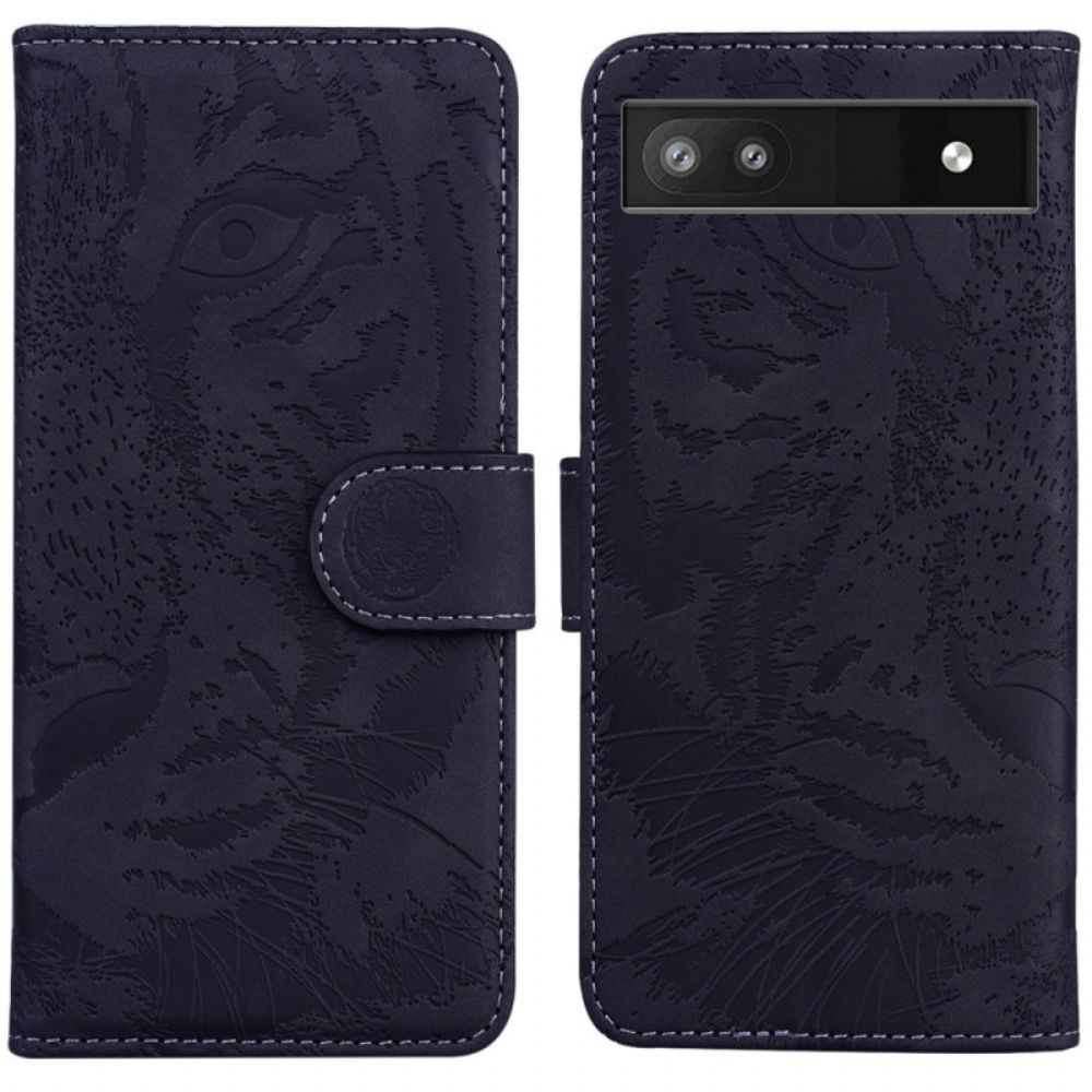 Flip Case voor Google Pixel 6A Tijgergezicht