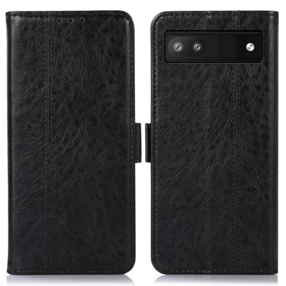 Folio-hoesje voor Google Pixel 6A Discreet Kunstleer