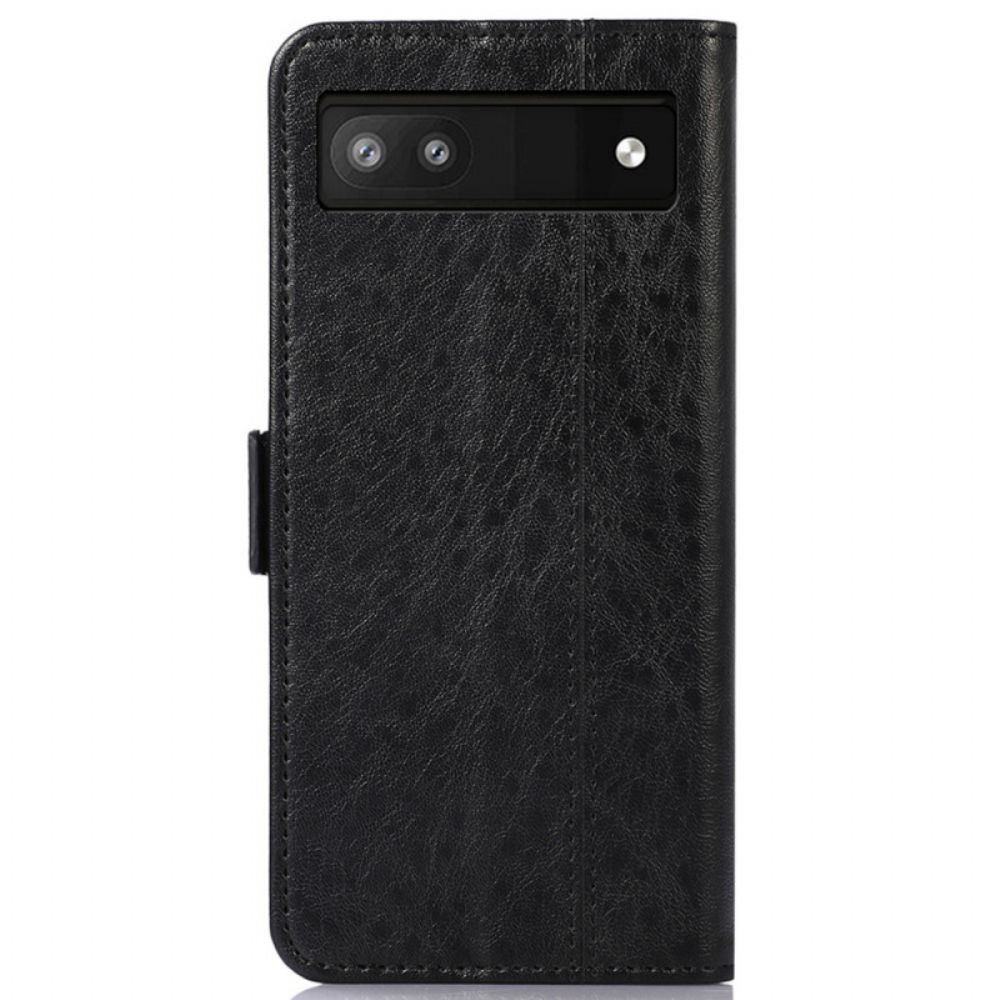 Folio-hoesje voor Google Pixel 6A Discreet Kunstleer