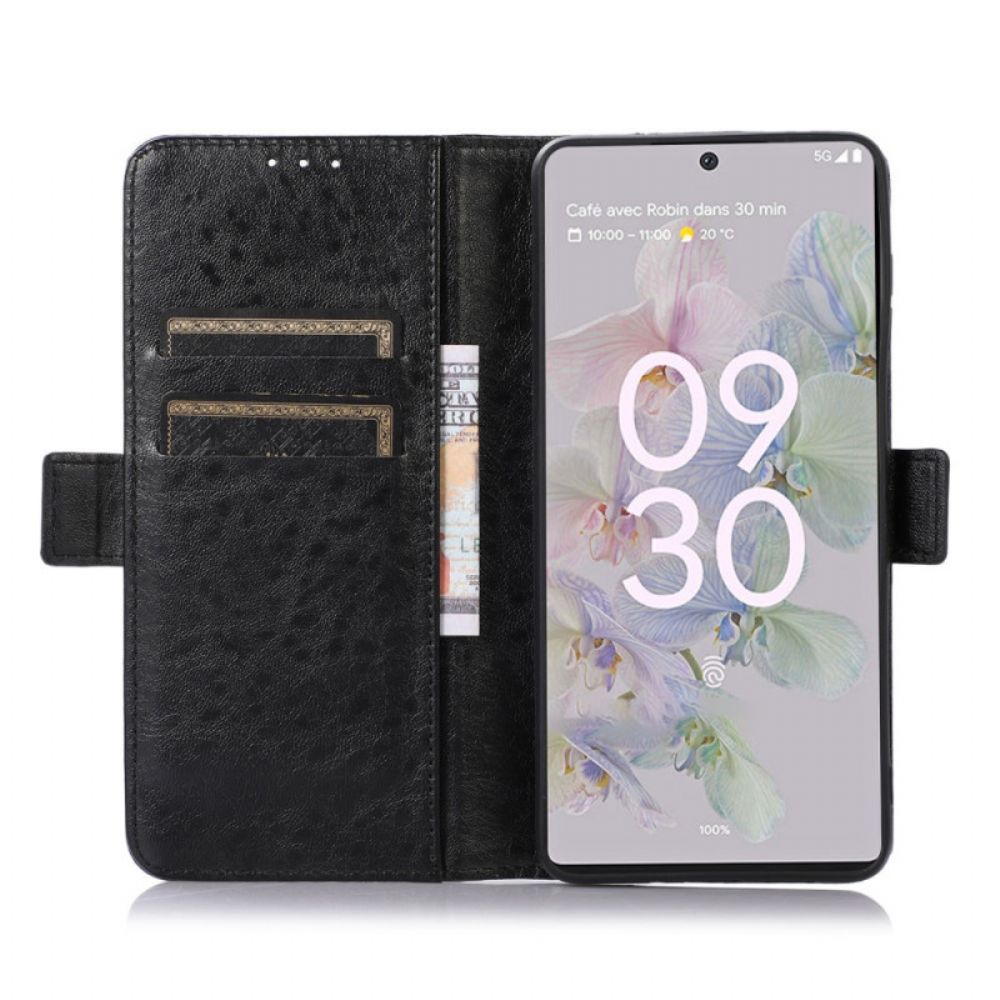 Folio-hoesje voor Google Pixel 6A Discreet Kunstleer