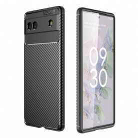 Hoesje voor Google Pixel 6A Flexibele Koolstofvezel