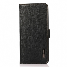 Leren Hoesje voor Google Pixel 6A Bescherming Hoesje Litchi Khazneh Leer Rfid Bescherming