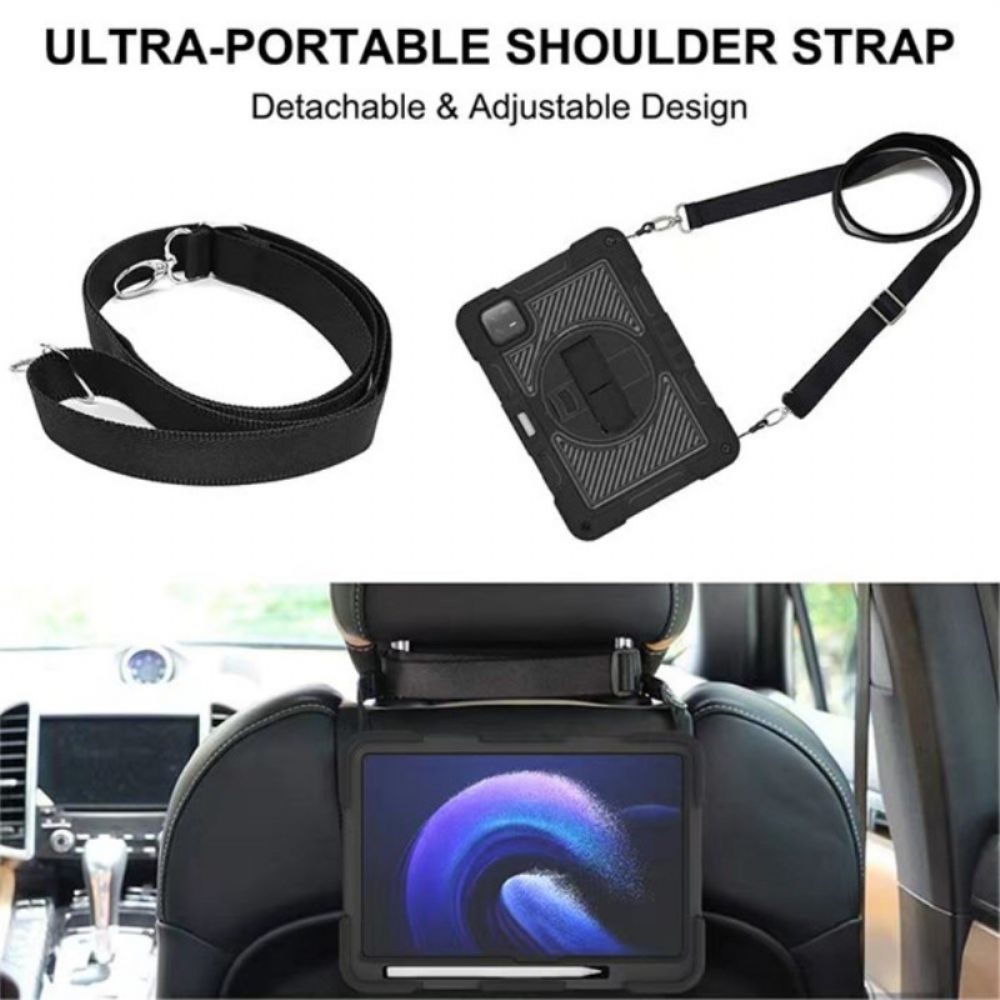 Case Hoesje Xiaomi Pad 6 Pro Telefoonhoesje Ultrasterk Met Schouderriem