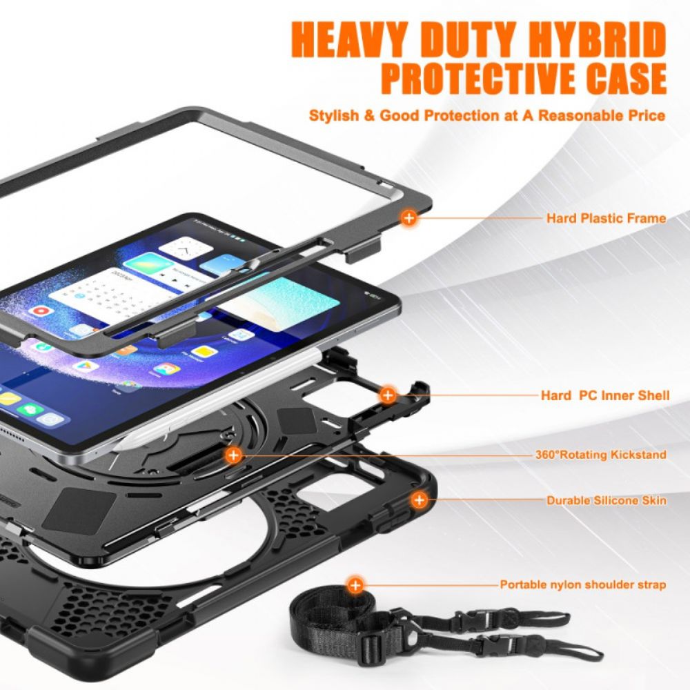 Hoesje Voor Xiaomi Pad 6 Pro Schouderband Met X-design