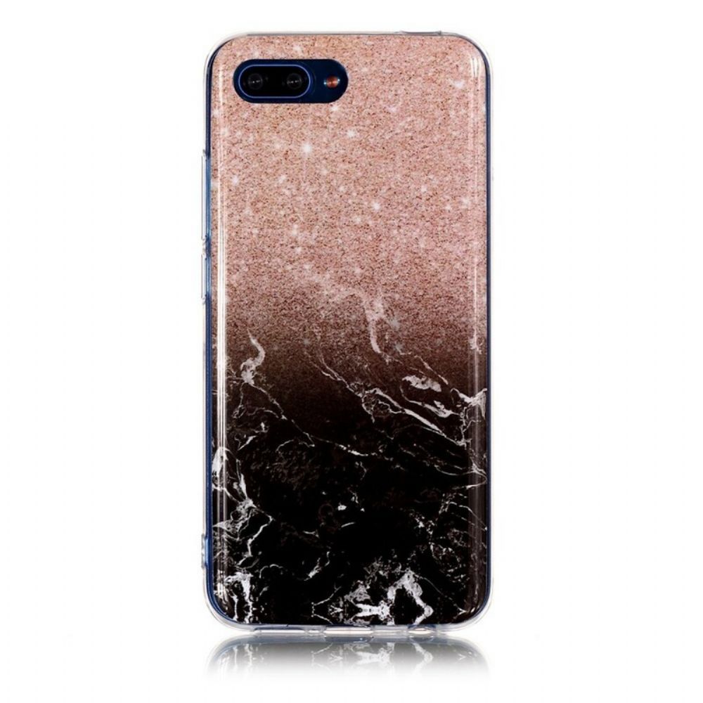 Telefoonhoesje voor Honor 10 Glitter Marmer