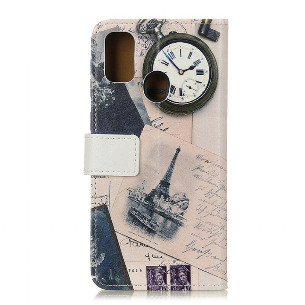 Flip Case voor OnePlus Nord N100 Eiffeltoren Van De Dichter
