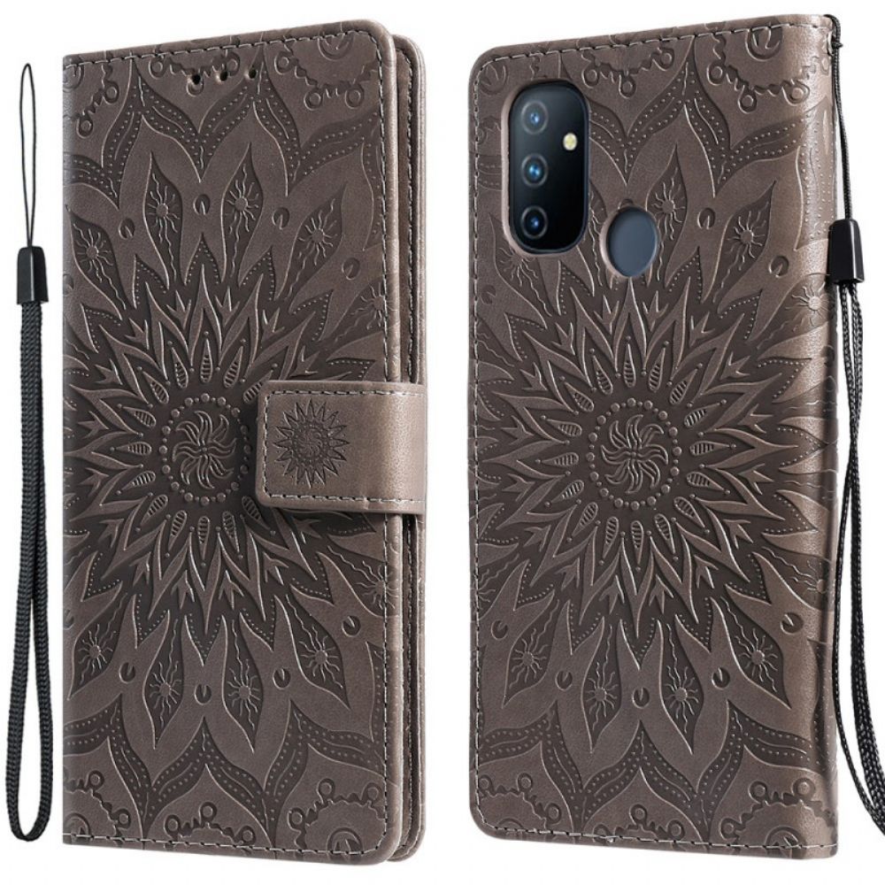 Folio-hoesje voor OnePlus Nord N100 Zonnebloem