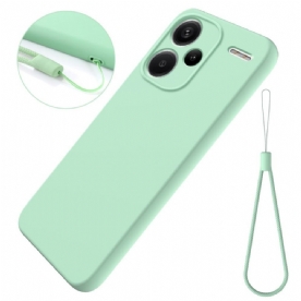 Cover Hoesje Xiaomi Redmi Note 13 Pro Plus 5g Telefoonhoesje Vloeibare Siliconen Band